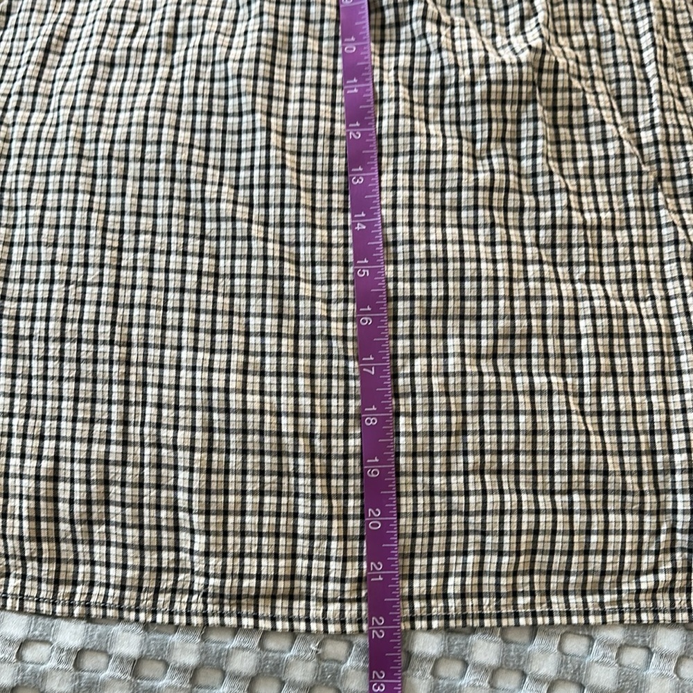 St. John's Bay Black and White Checkered Blouse NWT - Picture 9 of 10